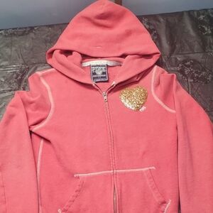 Pink  Hoodie with Gold Heart by PINK Victoria's Secret